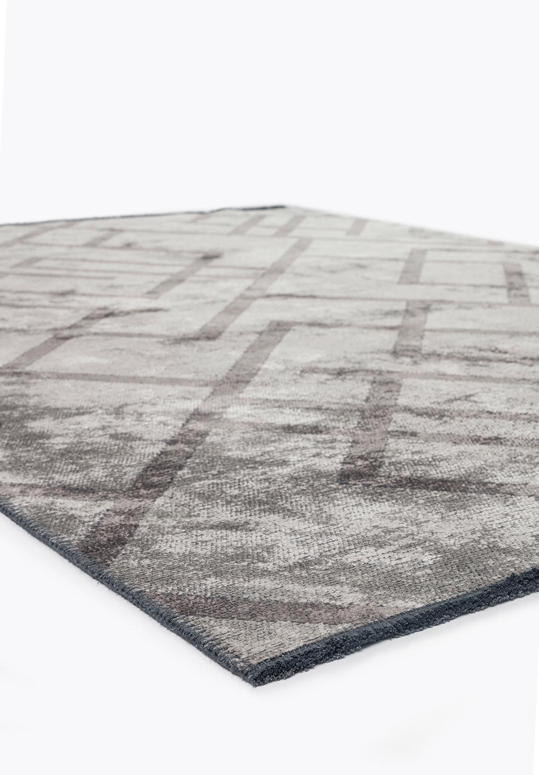 CHANNEL LIGHT GREY - DARK GREY RUG