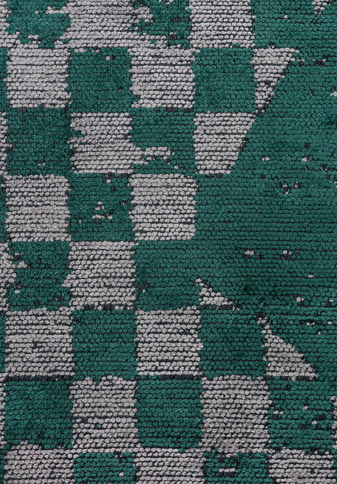 KING DARK GREEN - LIGHT GREY RUG