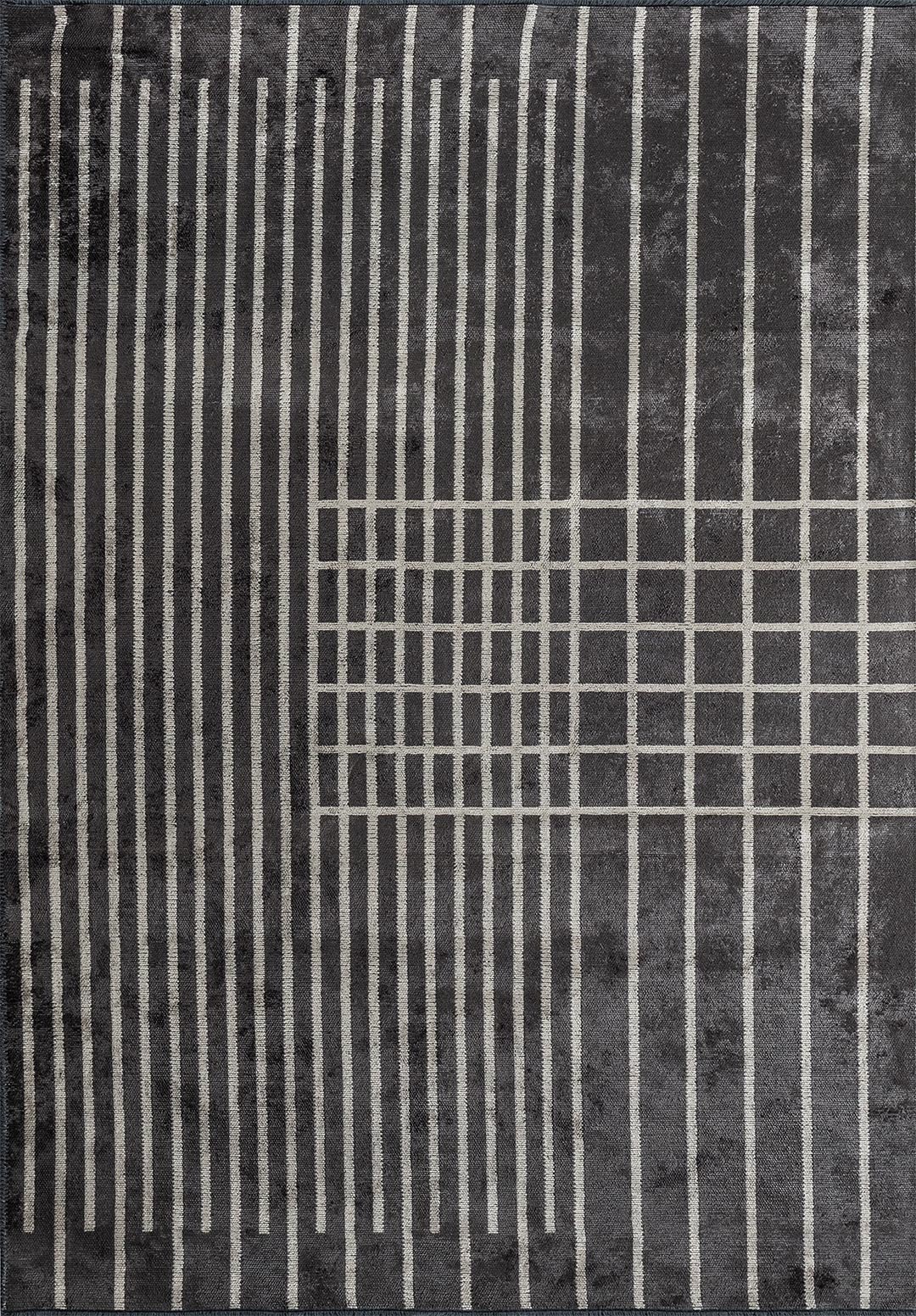 PLAID CHARCOAL - GREY RUG