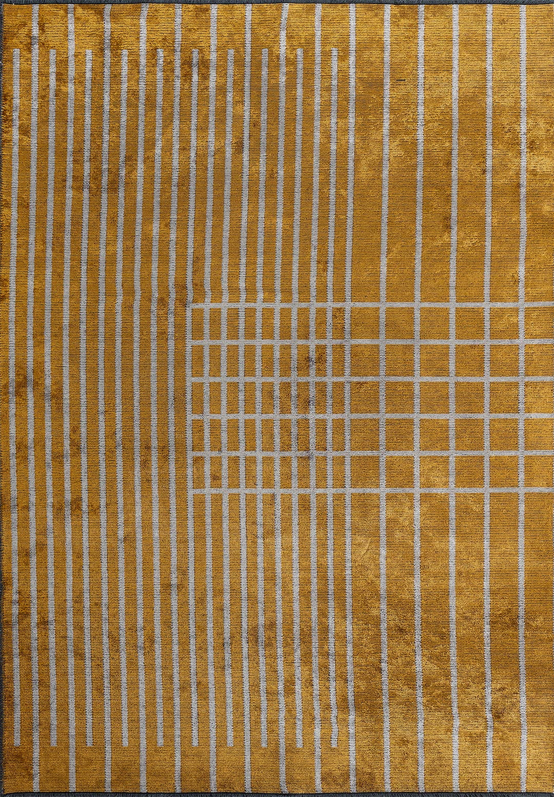 PLAID MUSTARD - LIGHT CREAM RUG