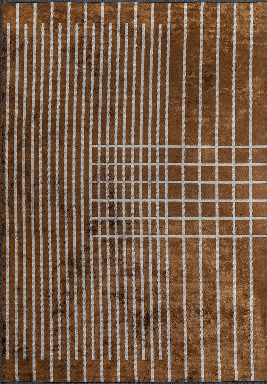 PLAID CACAO - LIGHT CREAM RUG