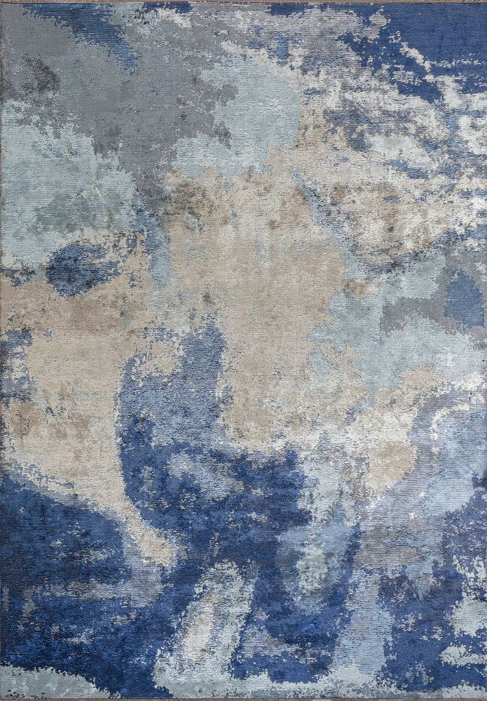 MIST LIGHT CREAM - ICE BLUE - BLUE - NAVY BLUE RUG