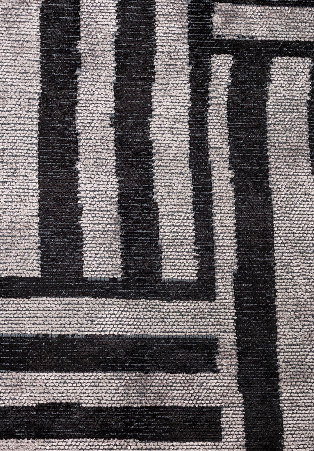 CHECK BLACK - LIGHT GREY RUG