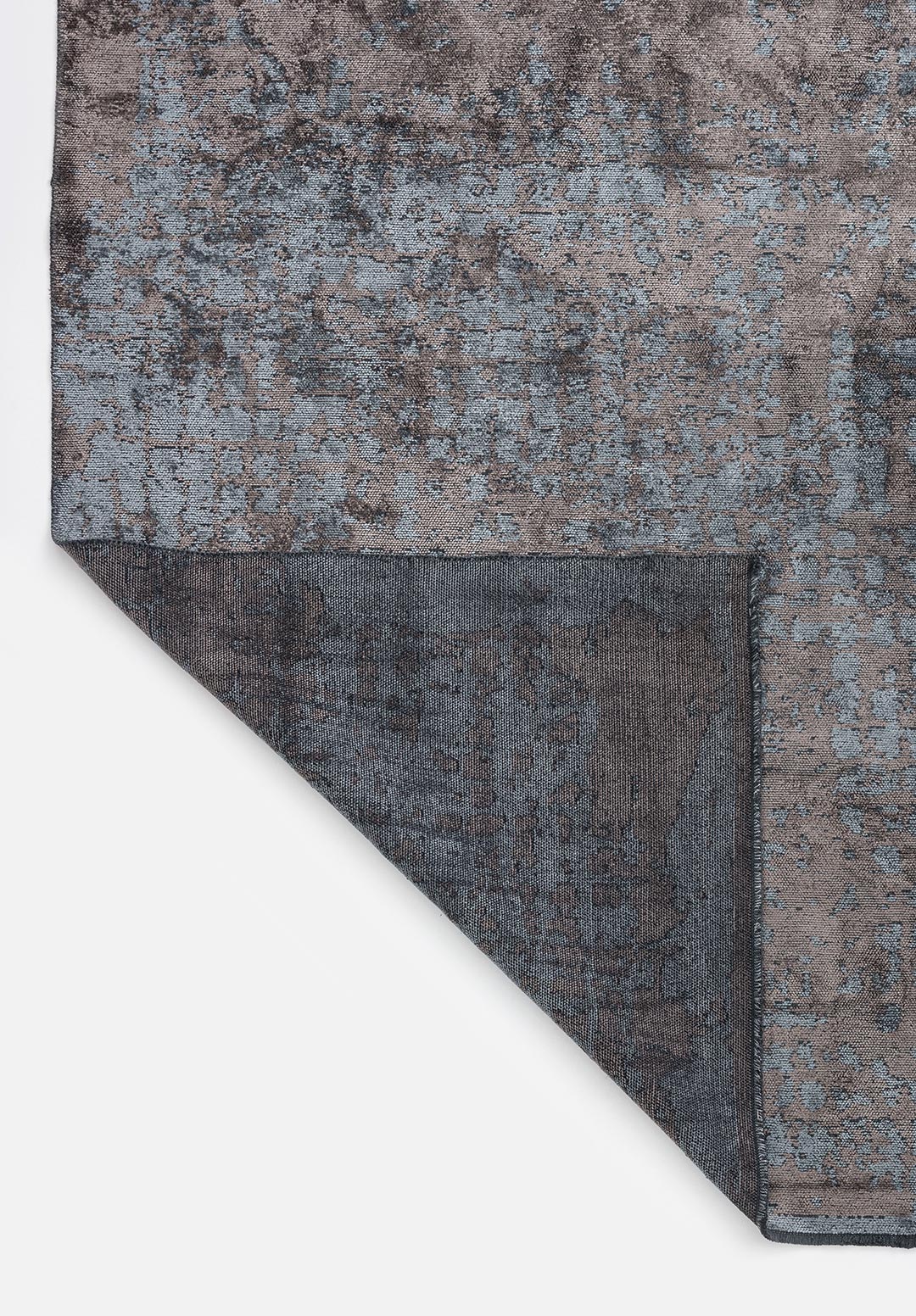 PEBBLE BLUE - DARK GREY RUG