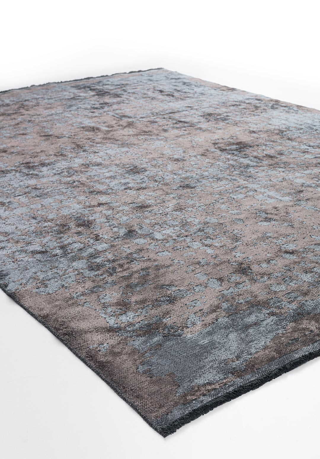 PEBBLE BLUE - DARK GREY RUG