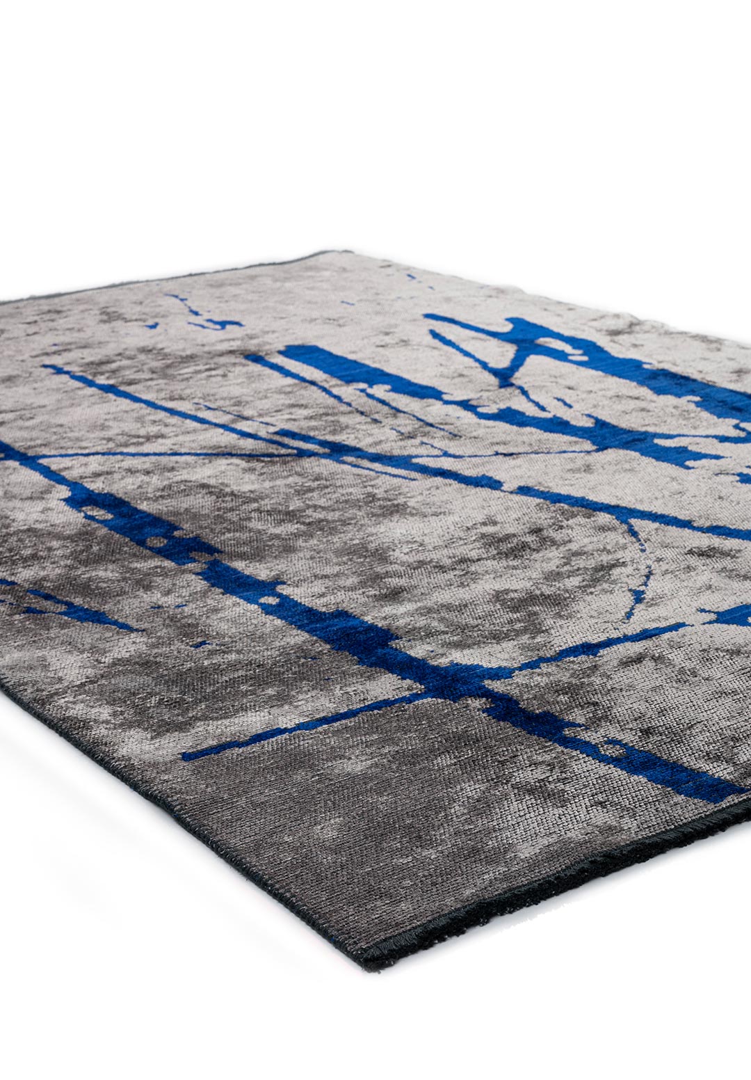 SKETCH SAX BLUE - LIGHT GREY RUG