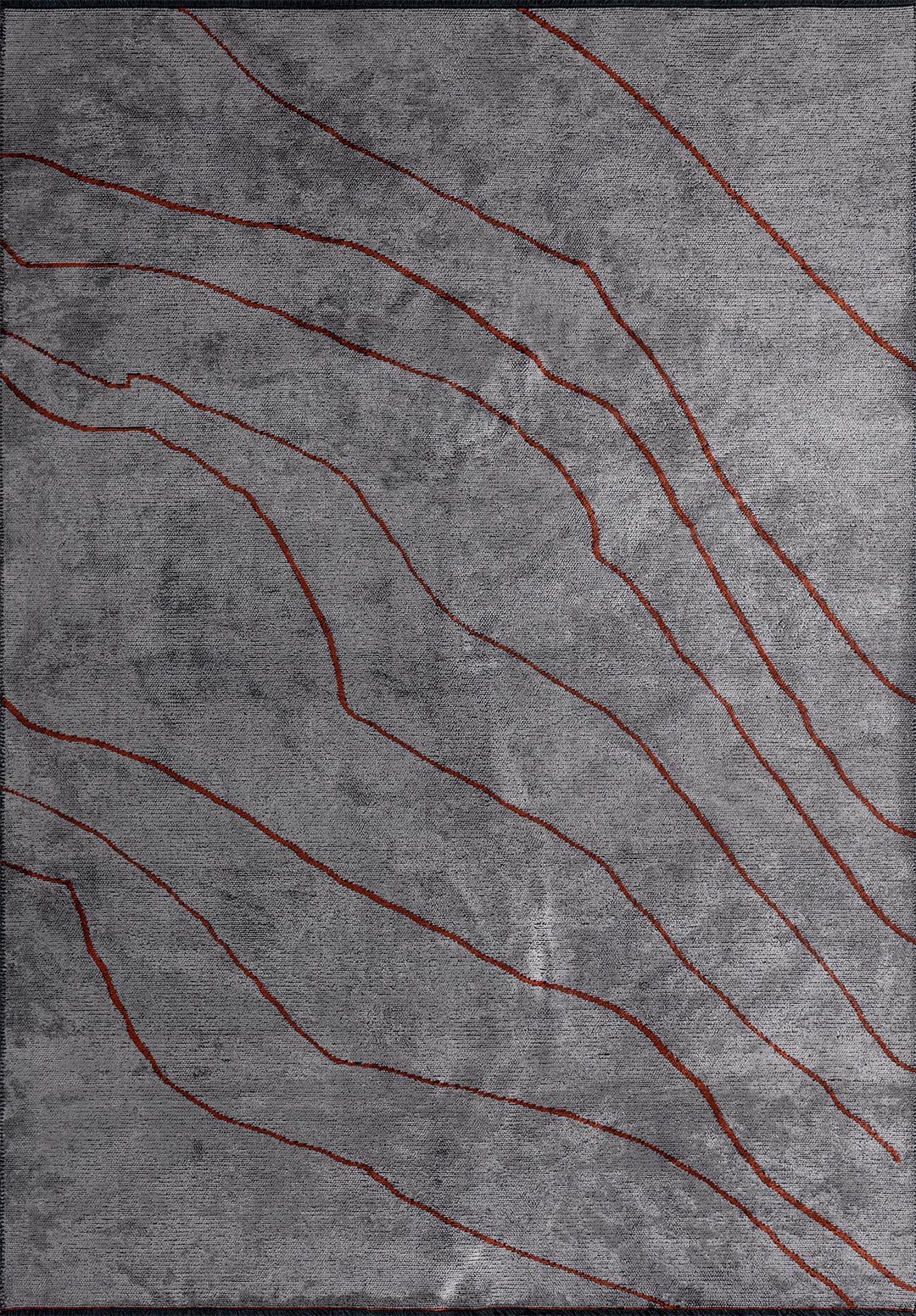 CURVE LIGHT GREY - DARK TERRA RUG