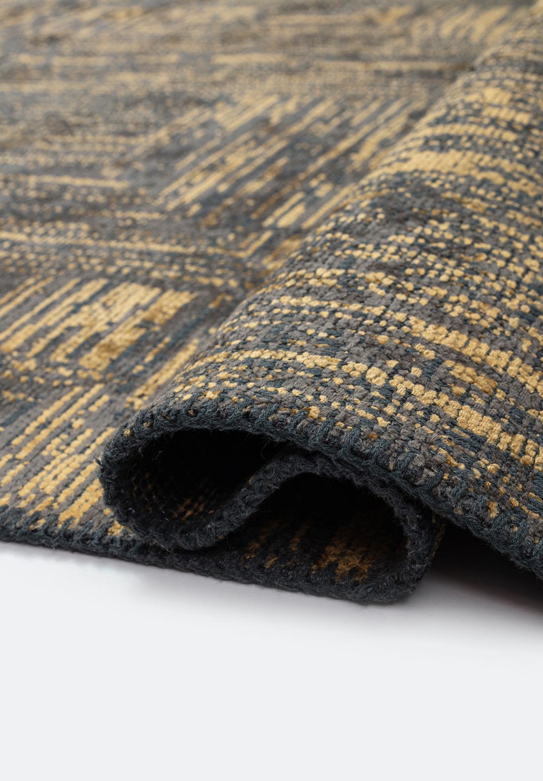 SICILY ANTHRACITE - GOLD RUG