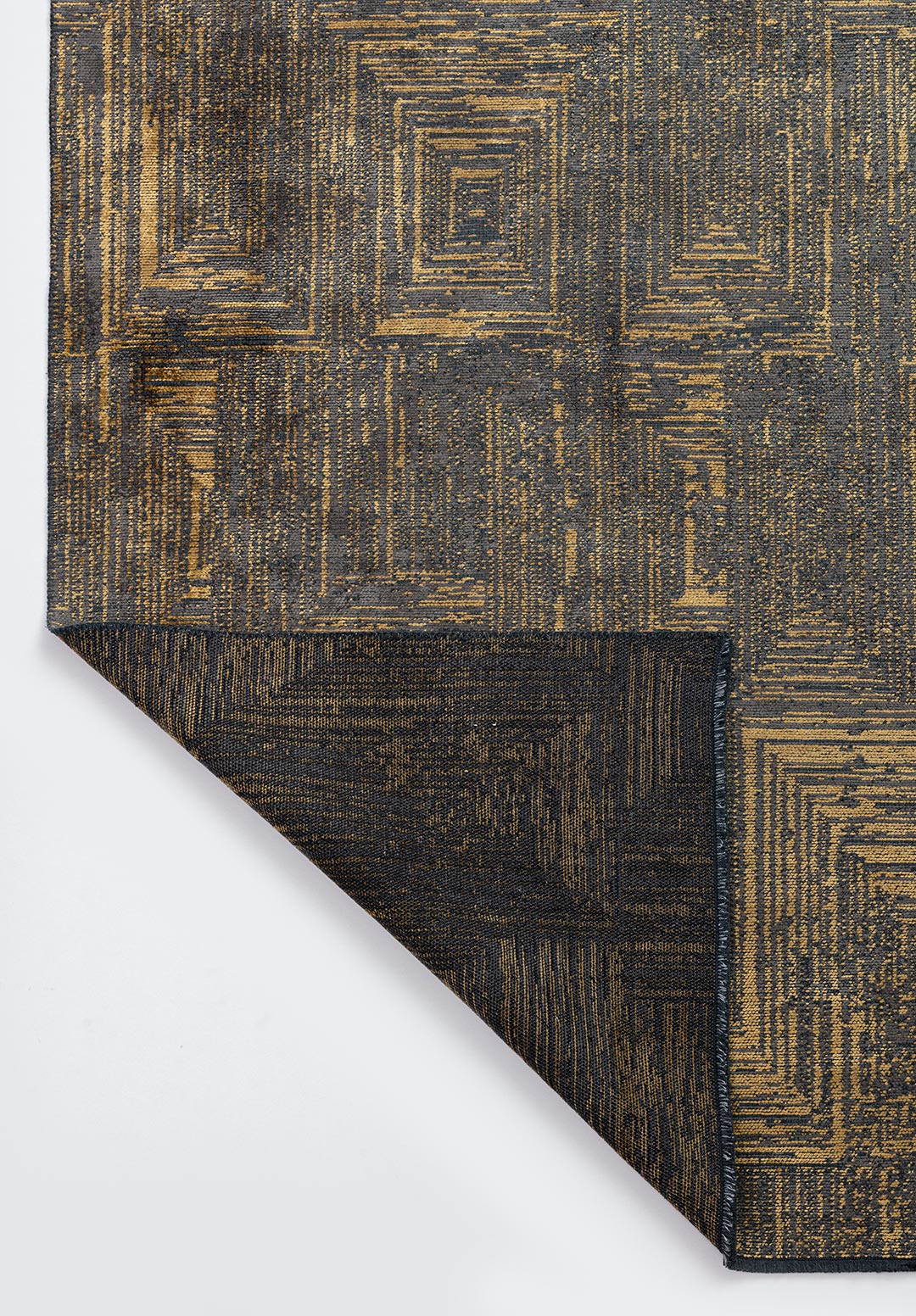 SICILY ANTHRACITE - GOLD RUG