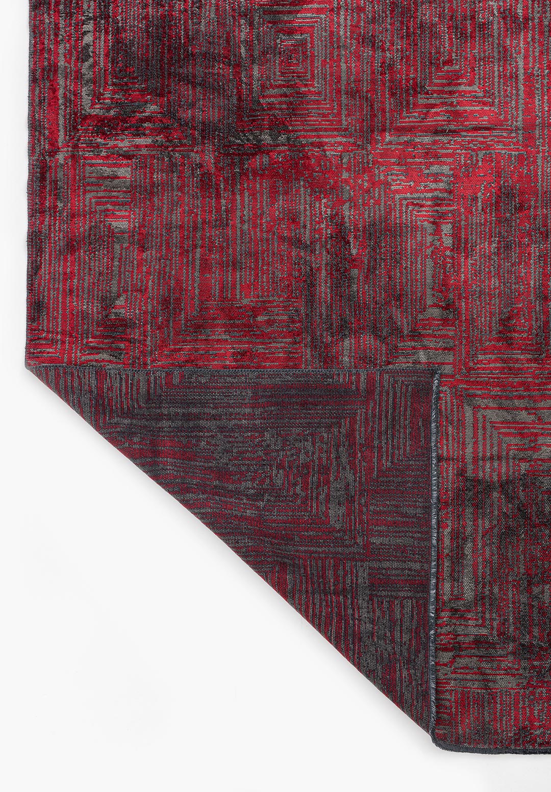 SICILY RED - ANTHRACITE RUG