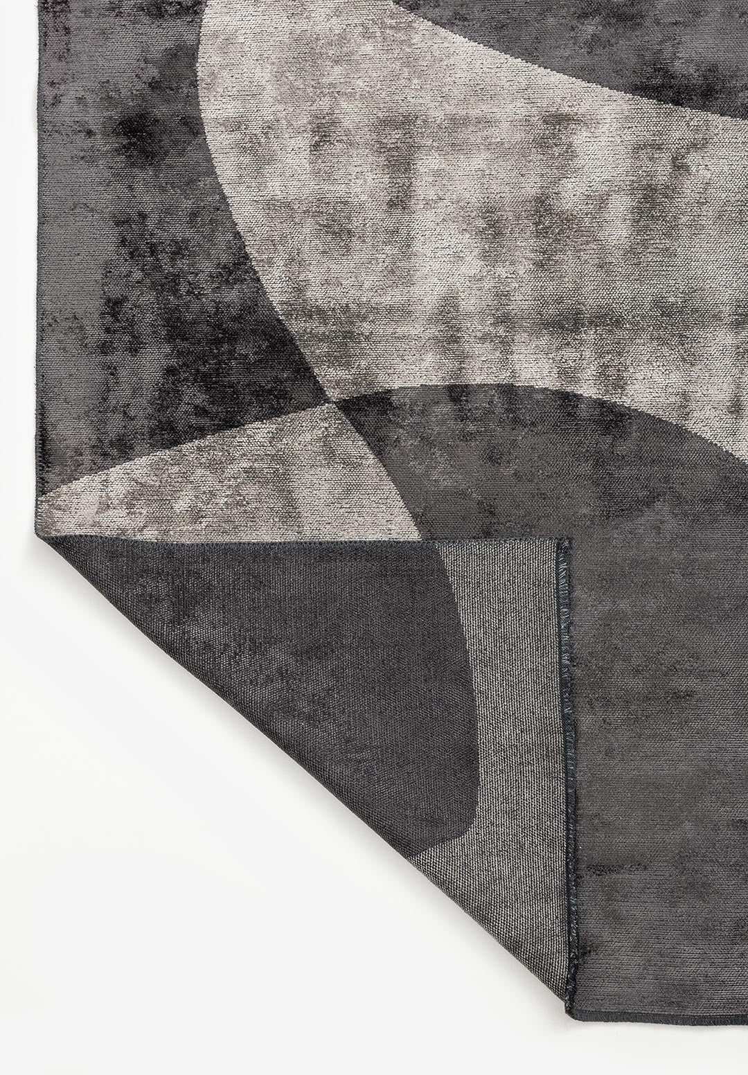 SWIRL CHARCOAL - CREAM RUG