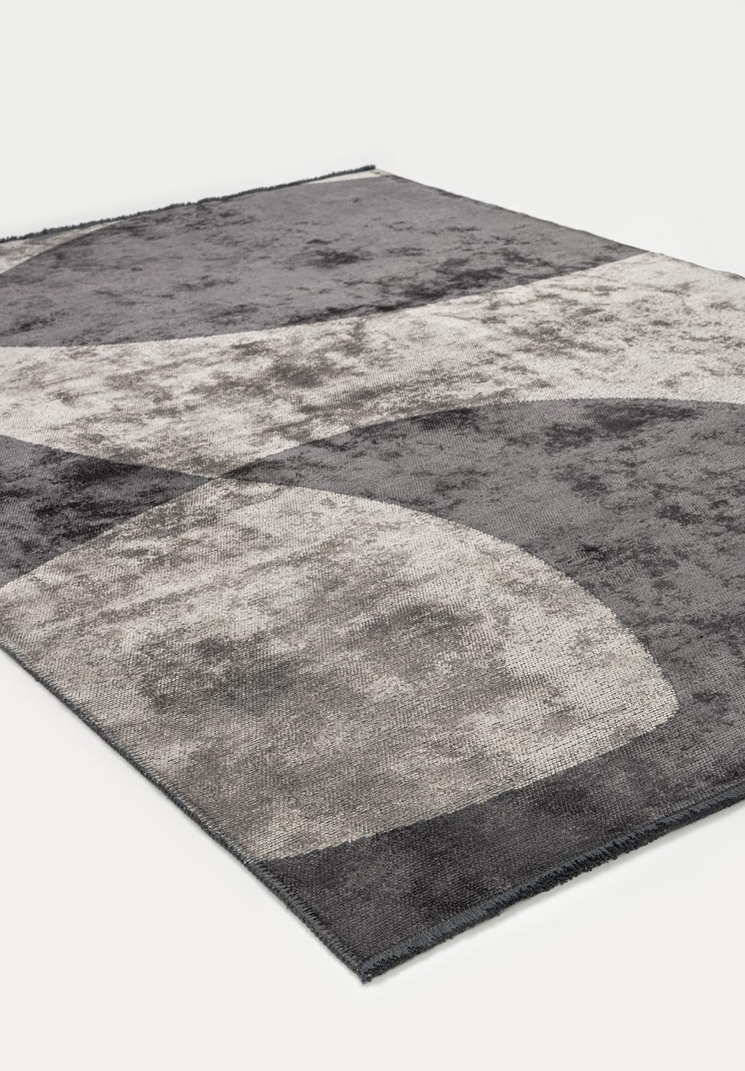 SWIRL CHARCOAL - CREAM RUG