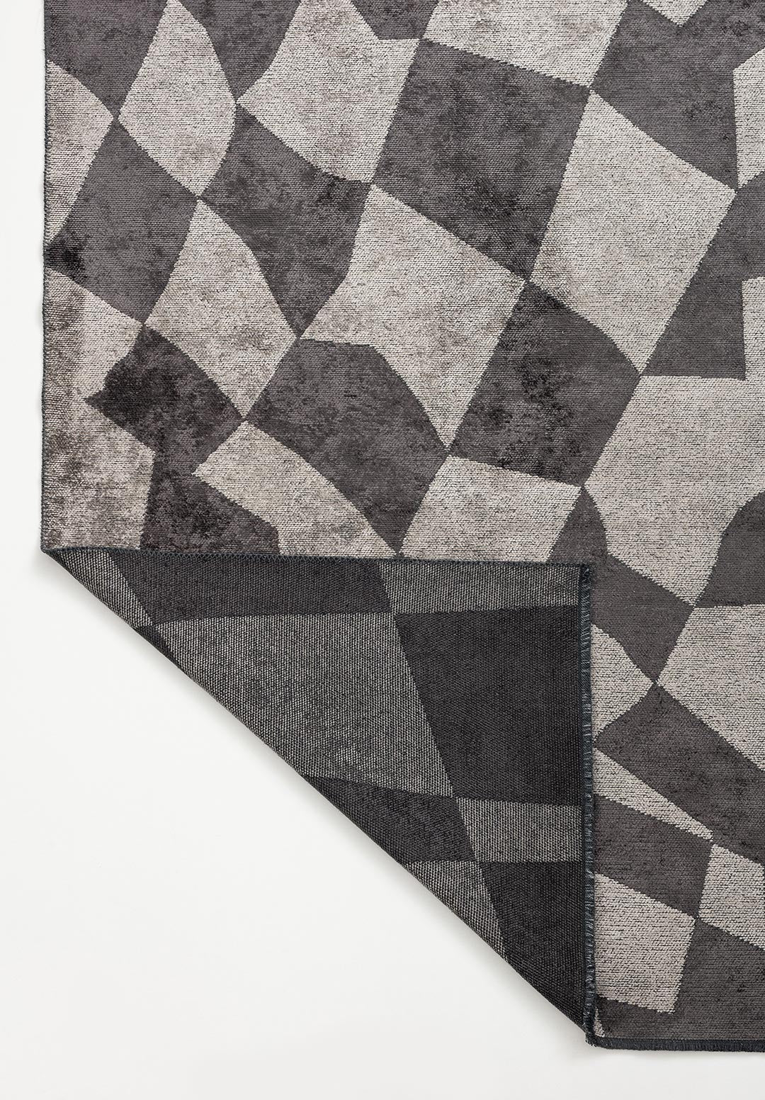 FLAG CHARCOAL - CREAM RUG