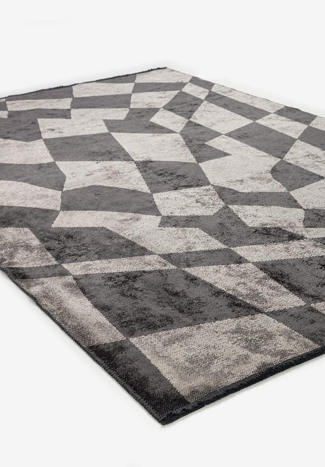 FLAG CHARCOAL - CREAM RUG