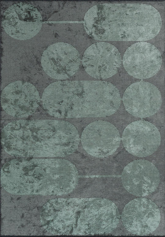 DIAGRAM RIVER GREEN RUG