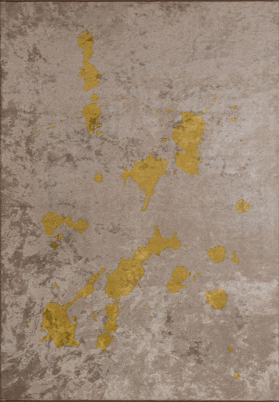 SPILL YELLOW - LIGHT GREY RUG