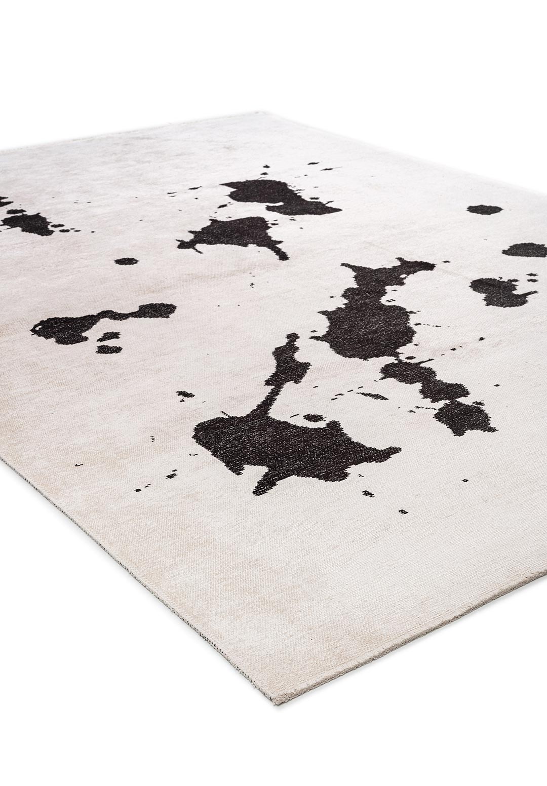 SPILL BLACK - ECRU RUG