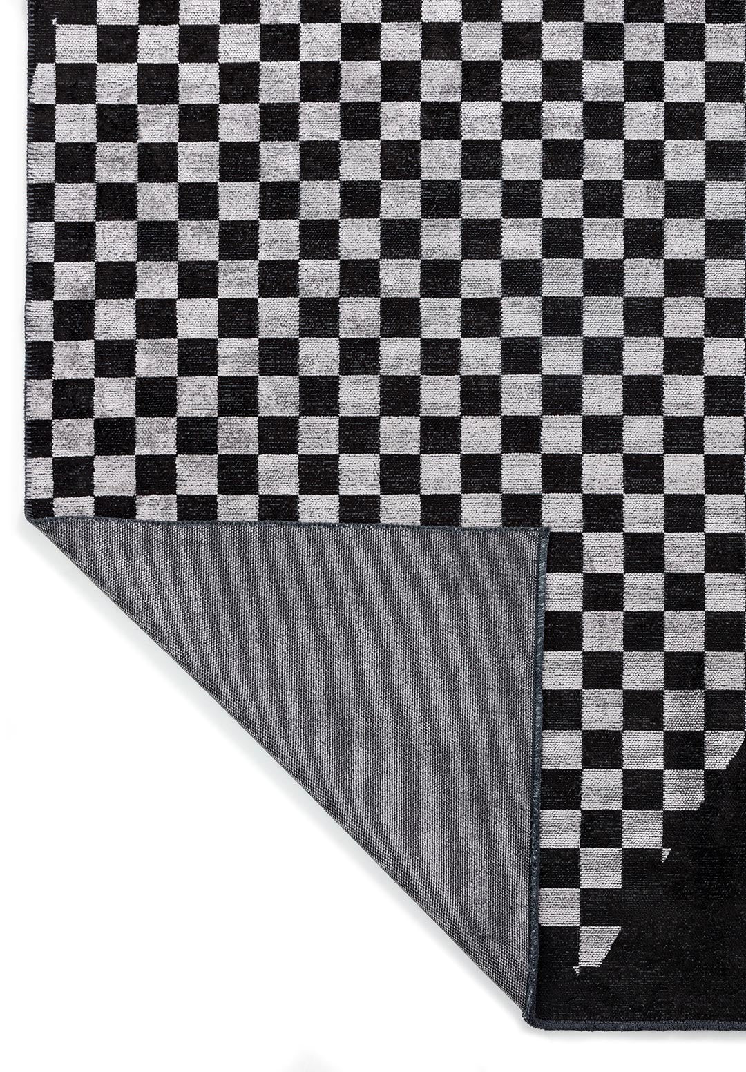 HOLOGRAM LIGHT GREY - BLACK RUG