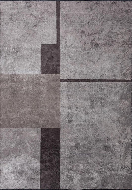 BLOCK CHARCOAL - DARK GREY - LIGHT GREY RUG