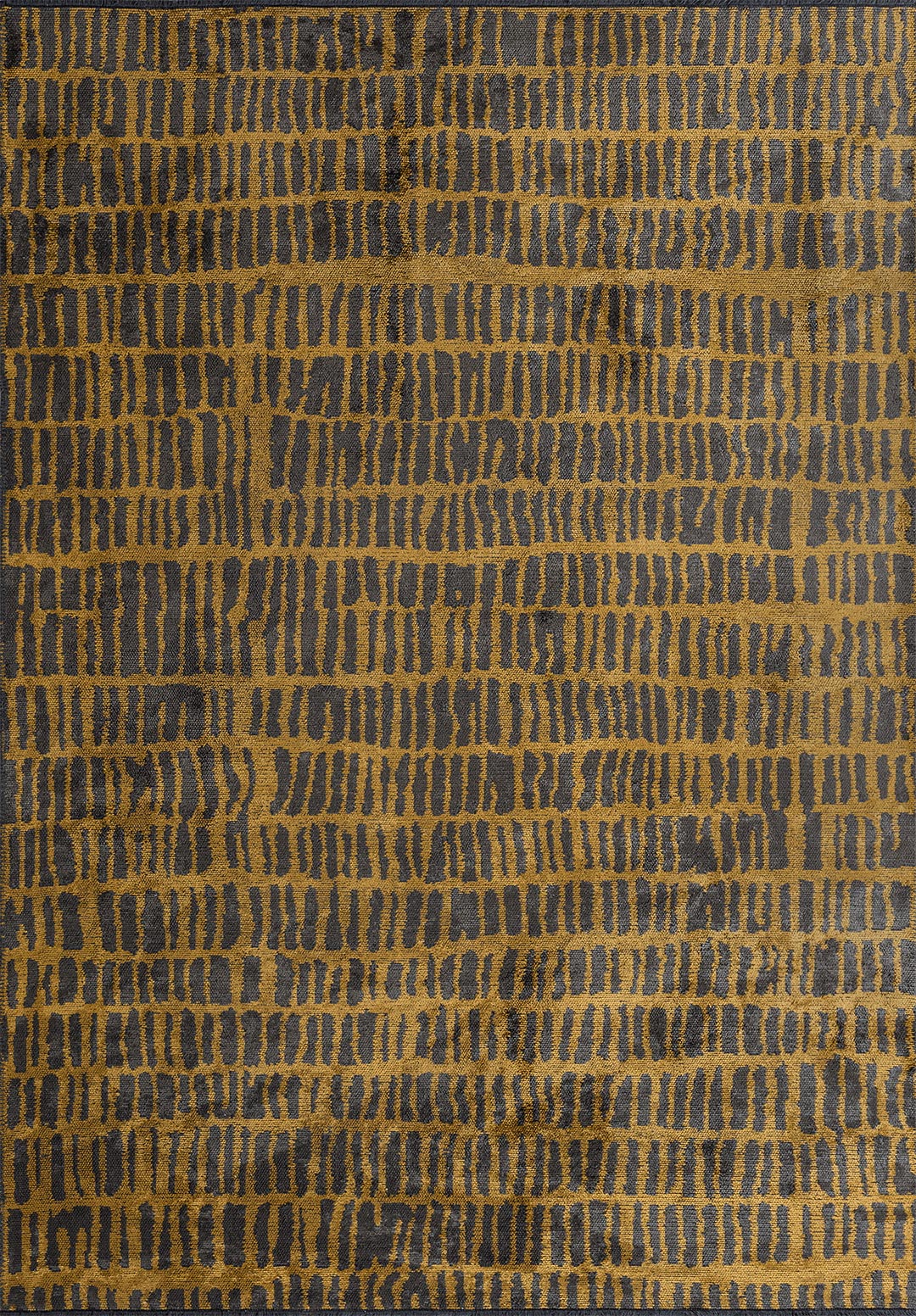 NET ANTHRACITE - MUSTARD RUG