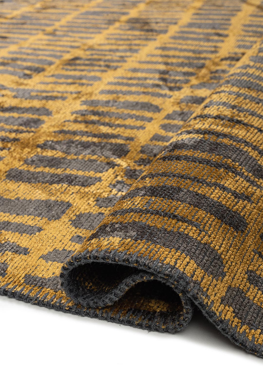 NET ANTHRACITE - MUSTARD RUG