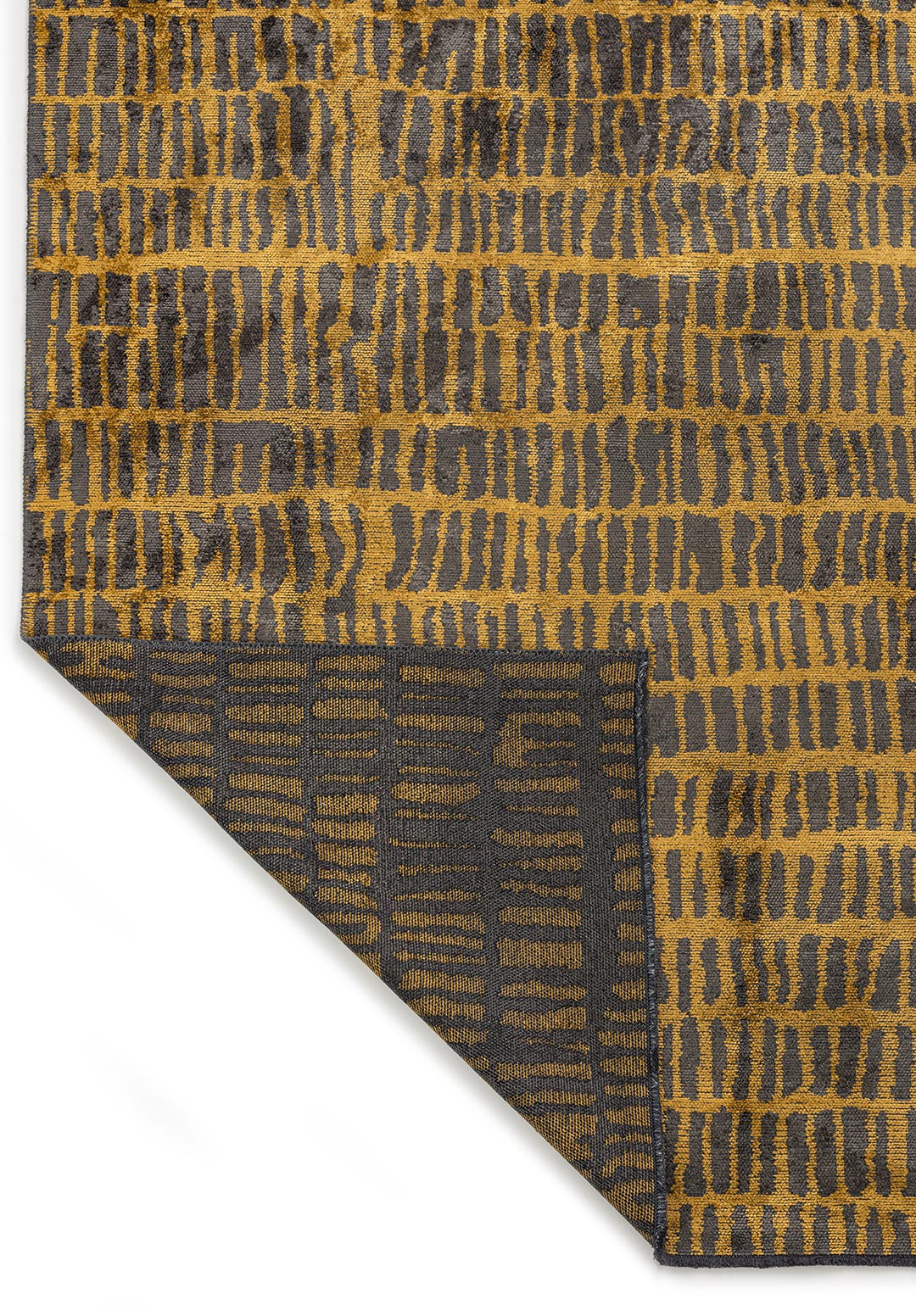 NET ANTHRACITE - MUSTARD RUG