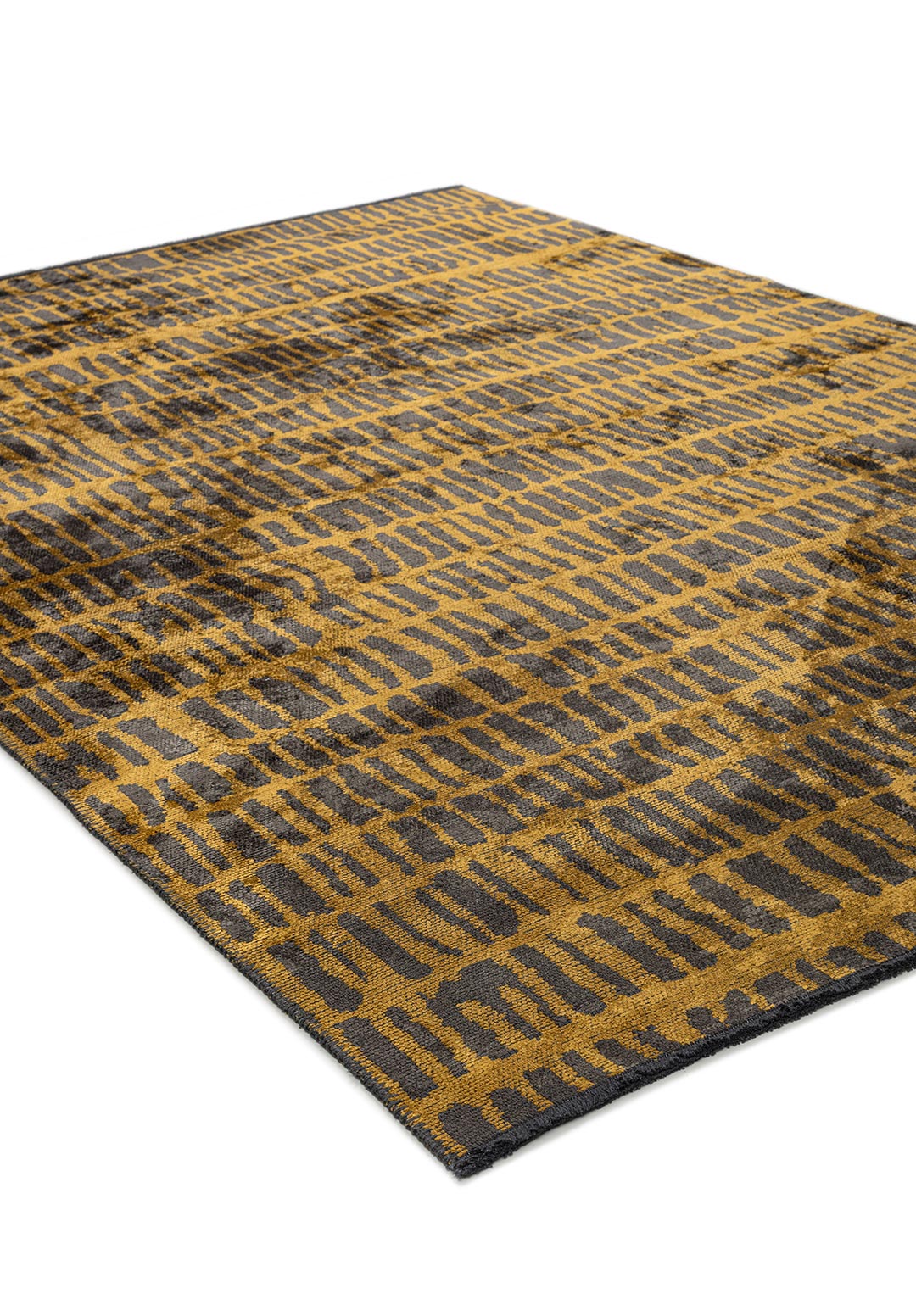 NET ANTHRACITE - MUSTARD RUG