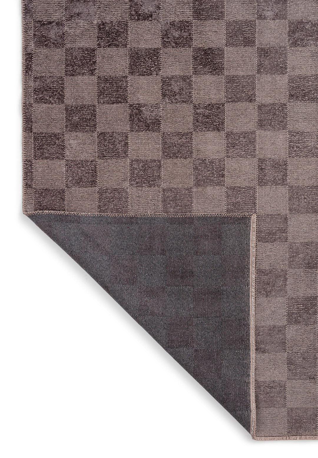 CHECKERS CHARCOAL RUG