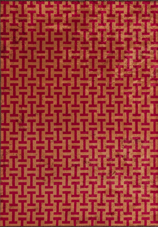 TIFFANY TERRA - RED RUG