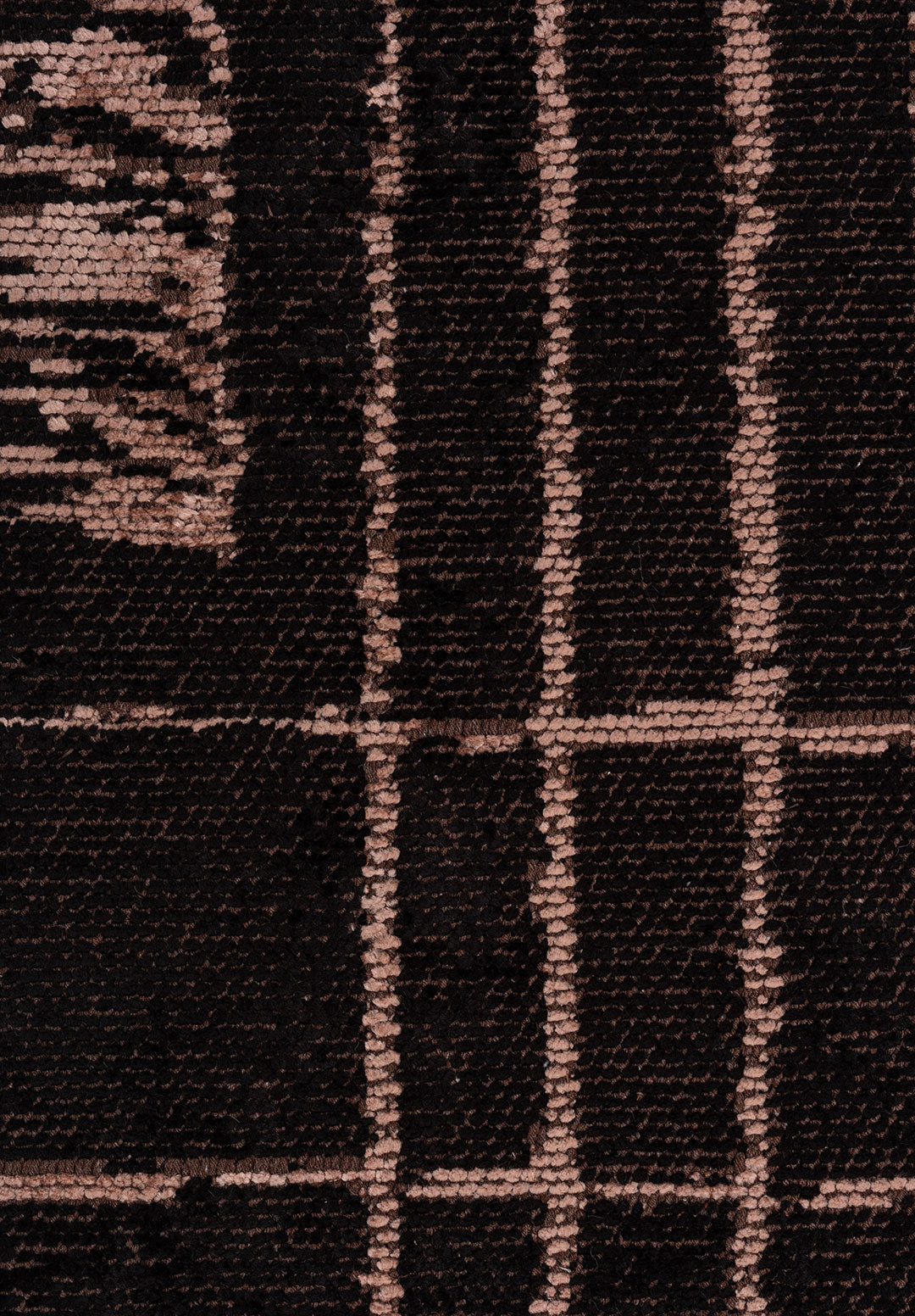 PERSPECTIVE COPPER - BLACK RUG