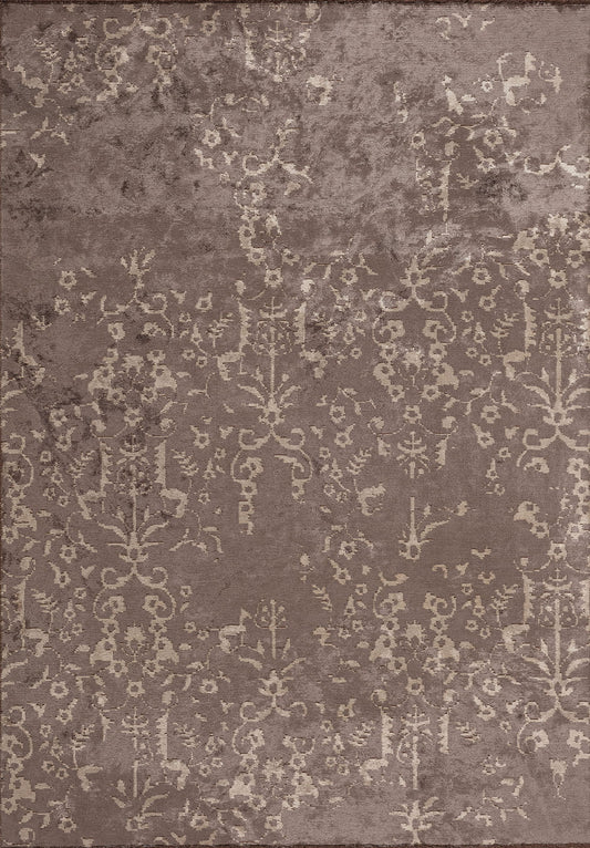 REGAL CREAM - DARK GREY RUG