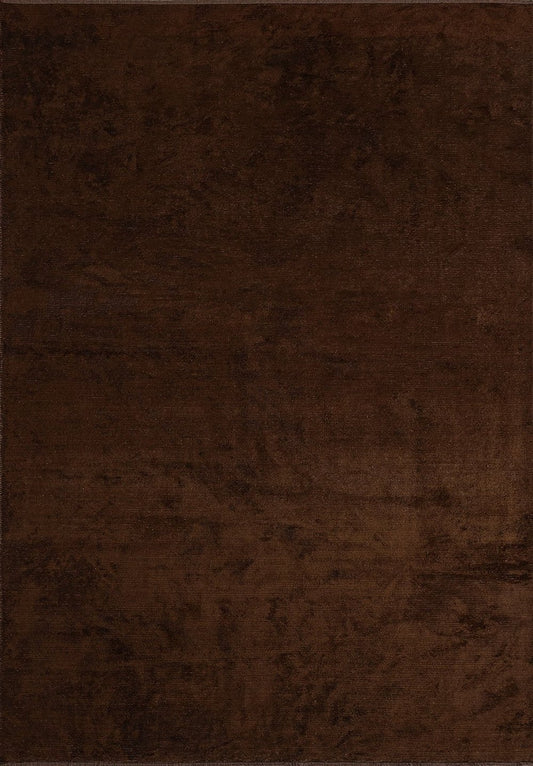 PLAIN DARK BROWN (C) RUG