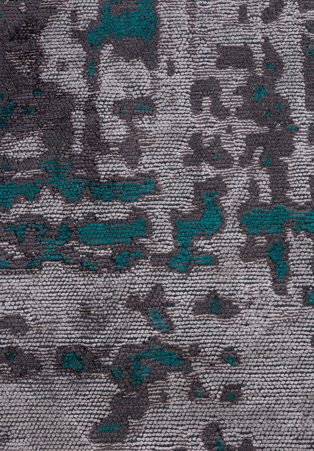 NEBULA DARK TURQUOISE - CHARCOAL - LIGHT GREY RUG