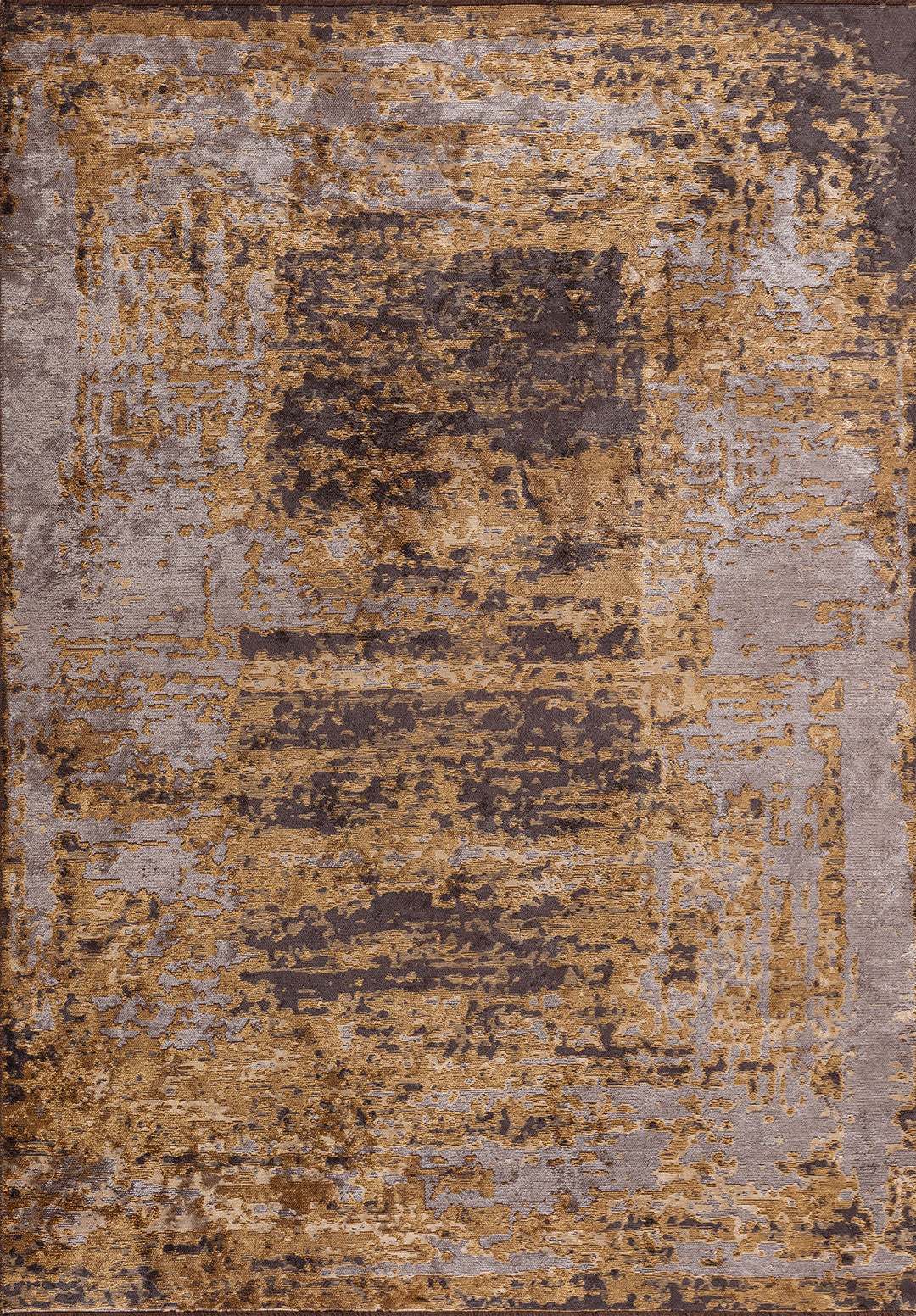 NEBULA CHARCOAL - GOLD - LIGHT GREY RUG