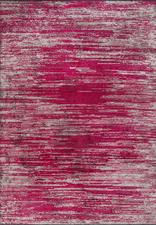 TWILIGHT LIGHT GREY - FUSCHIA - MAGENTA RUG