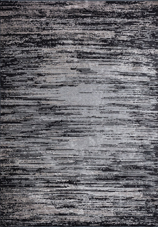 TWILIGHT BLACK - DARK GREY - LIGHT GREY RUG