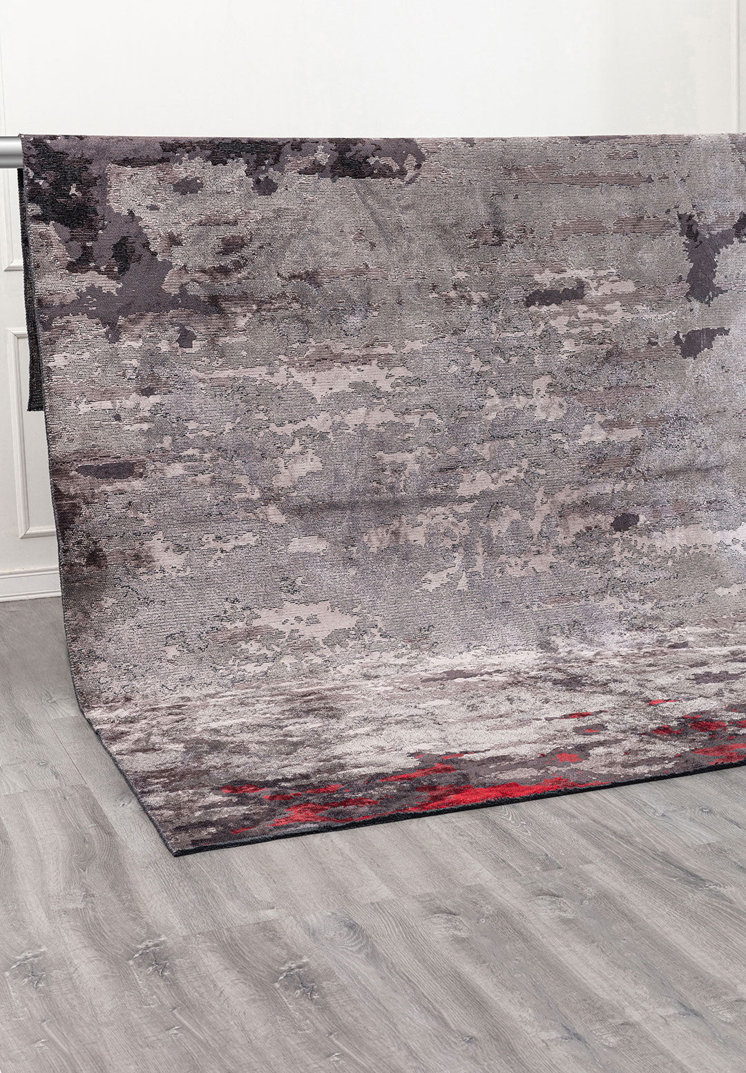 MEADOW RED - BLACK - CHARCOAL - GREY - BONE RUG