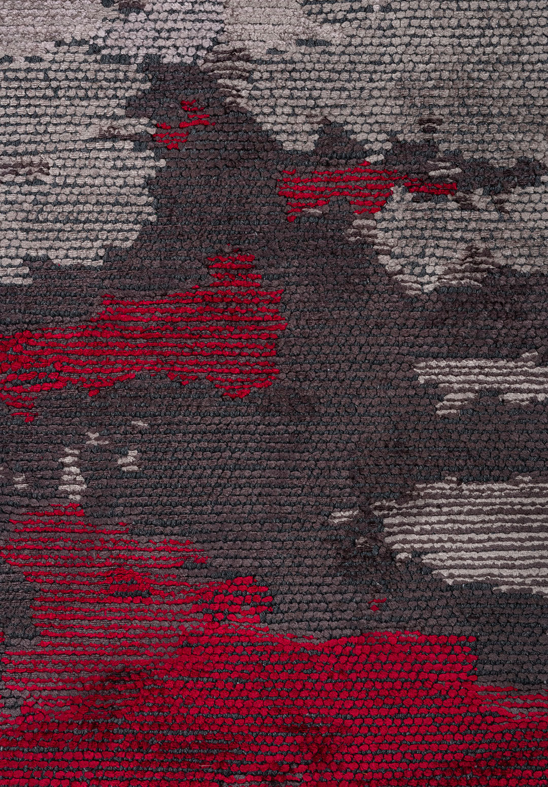 MEADOW RED - BLACK - CHARCOAL - GREY - BONE RUG