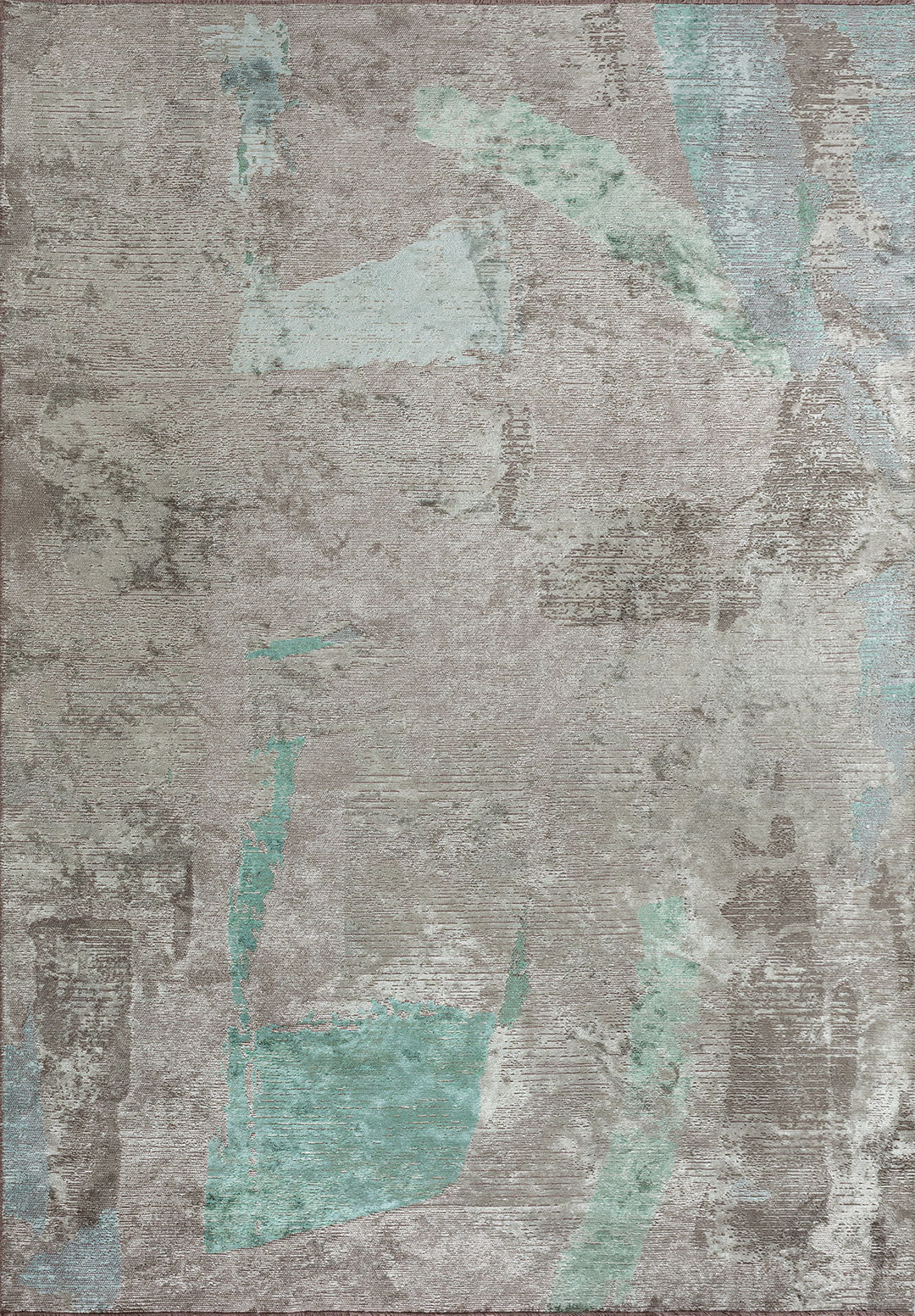 BLISS RIVER GREEN - ICE BLUE - GREY - BONE RUG