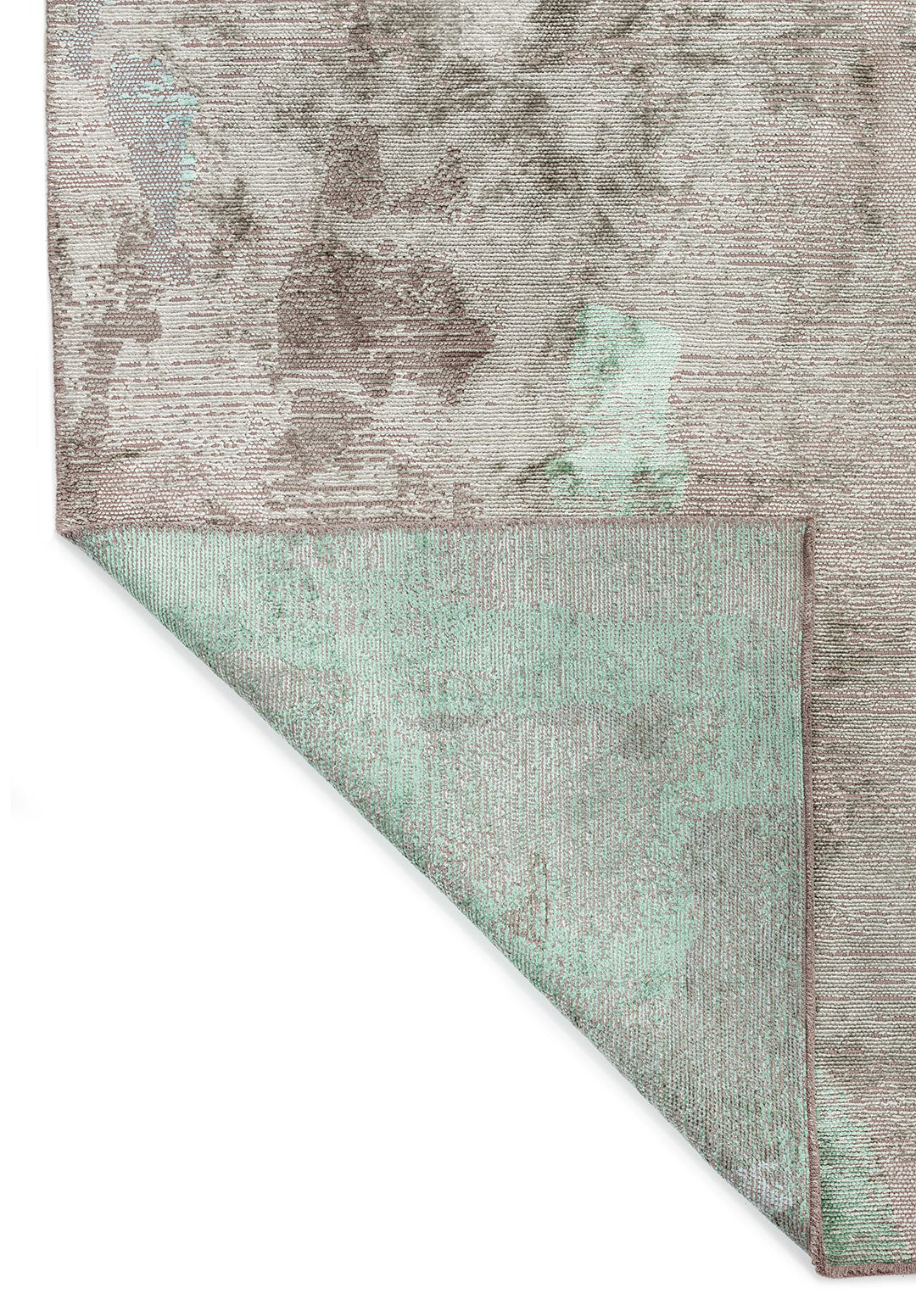 BLISS RIVER GREEN - ICE BLUE - GREY - BONE RUG