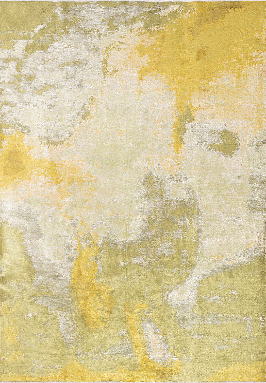 MIST ECRU - OLIVE - GREEN - YELLOW - GREEN RUG