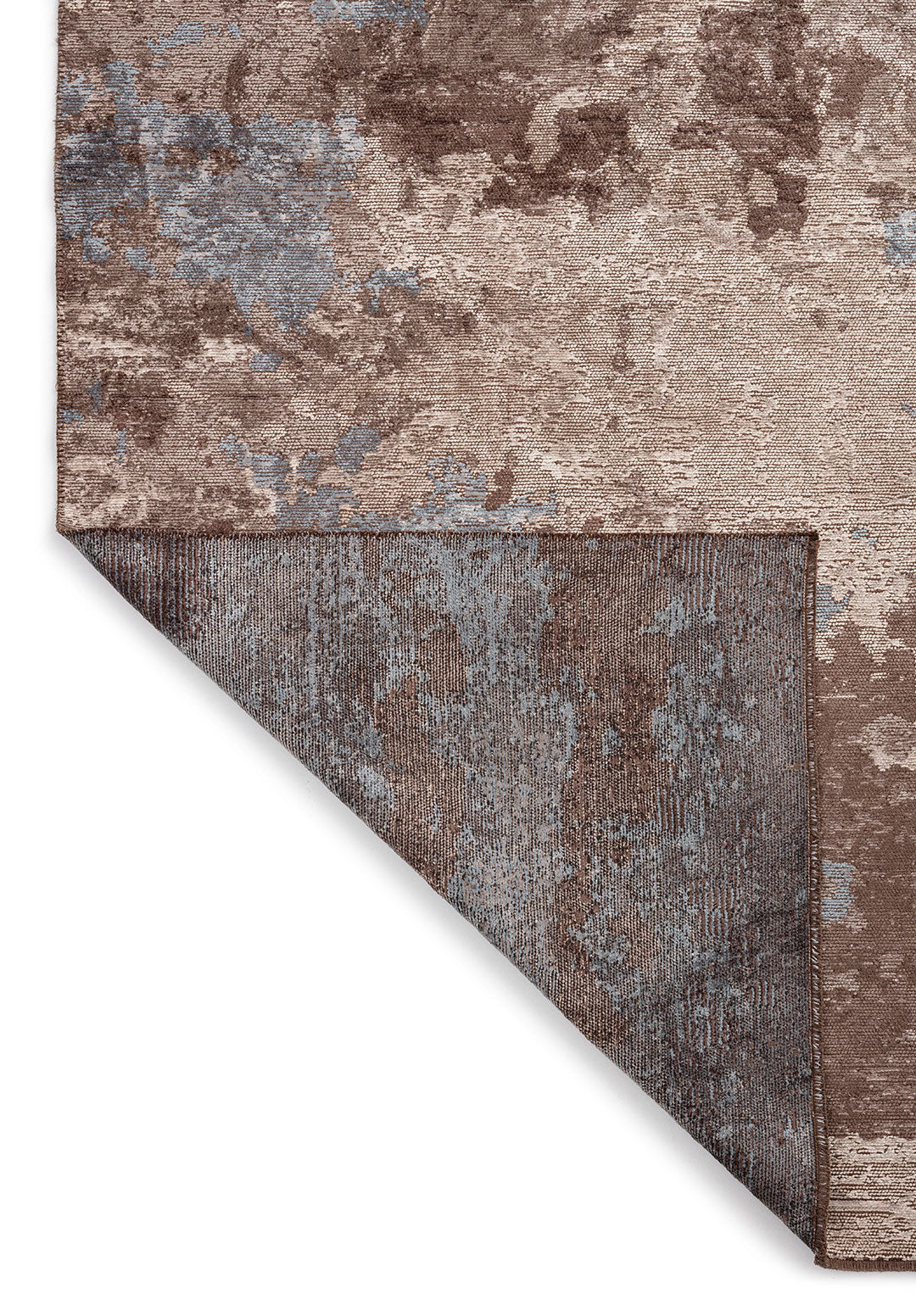 QUASAR STONE - BLUE - DARK MINK - DARK GREY RUG