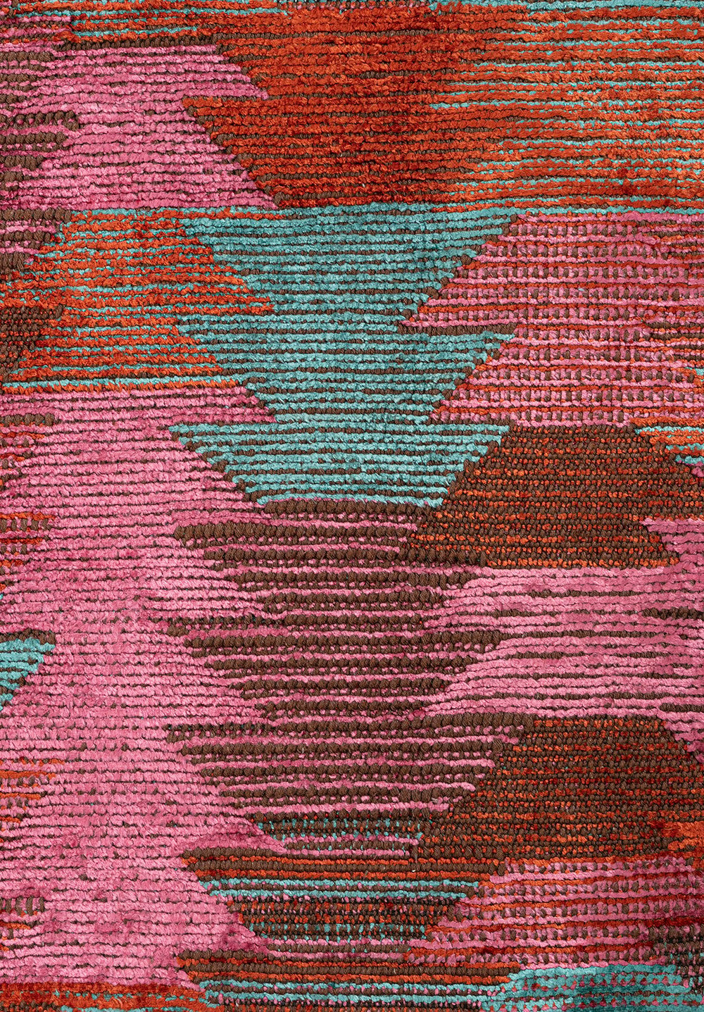 CLAN TURQUOISE - RUST - PINK RUG