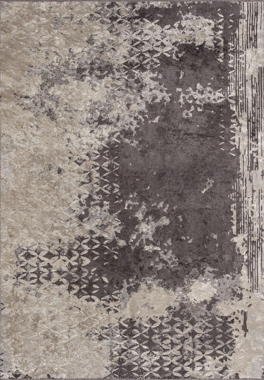 BLOOM CHARCOAL - CREAM - BONE RUG