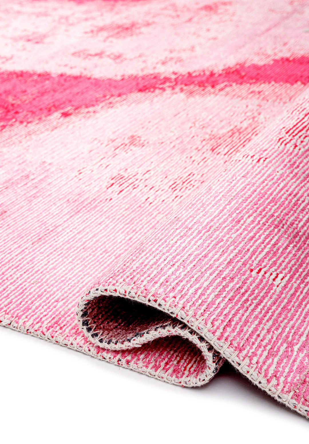 MIST FUSCHIA - PINK - DAMSON - ECRU RUG