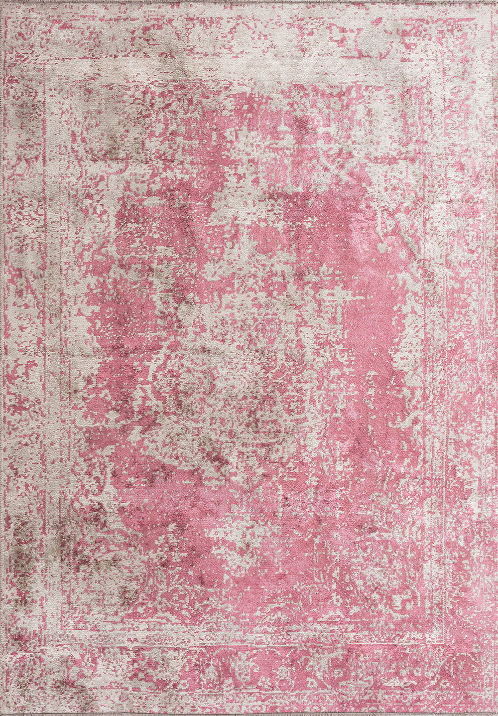 MEDALLION CREAM - ROSE RUG