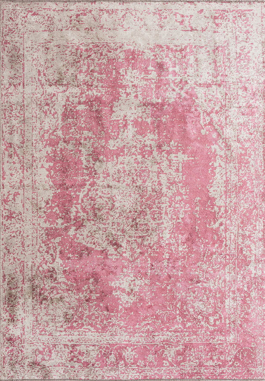 MEDALLION CREAM - ROSE RUG