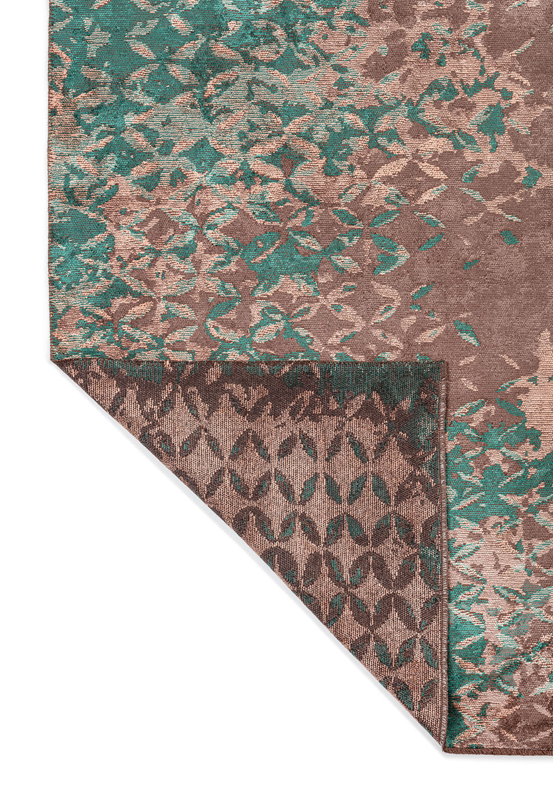 BLOOM DARK MINK - DARK GREEN - COPPER RUG