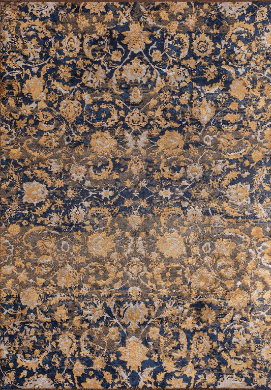 DREAM BONE - GOLD - DARK NAVY RUG