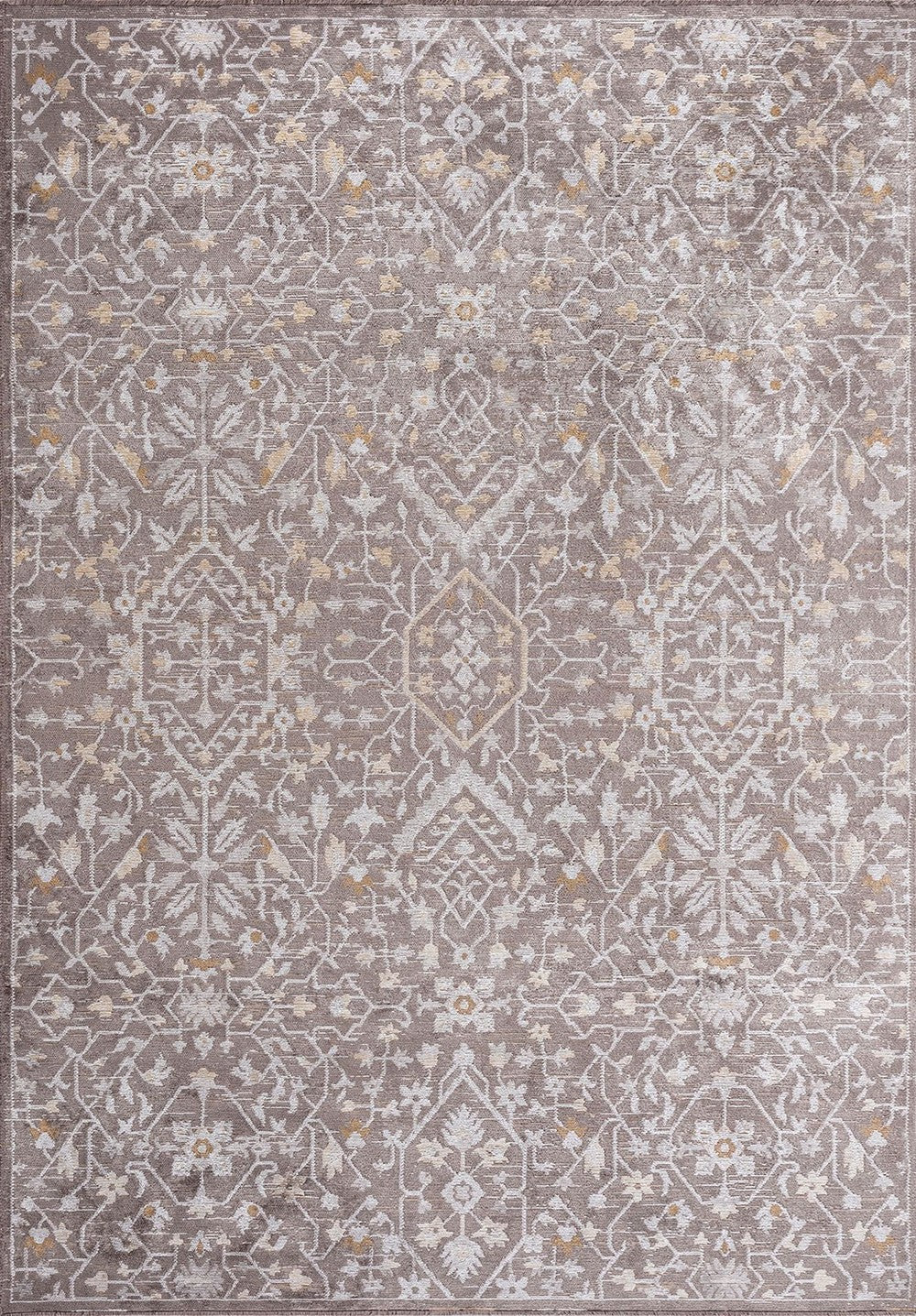 OPUS LIGHT BROWN - BONE - DARK GREY RUG